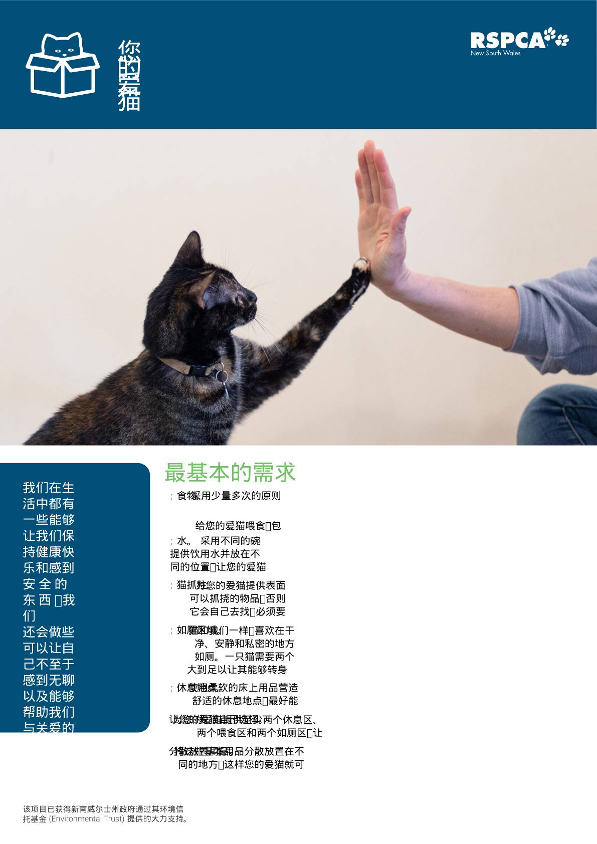 Chinese simplified what your cat needs at home pdf