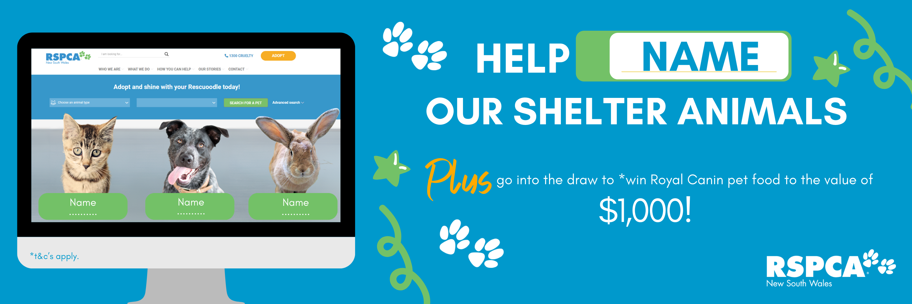 A Feature Name our Shelter Animals Competition